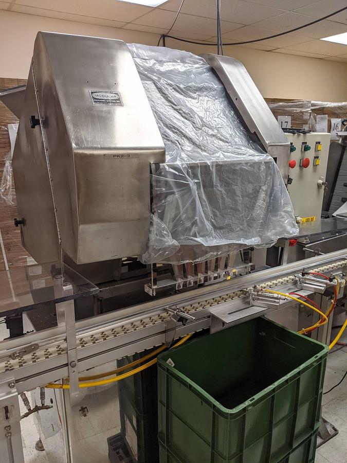 Used Modular Packaging Six Head Slat Counting Machine