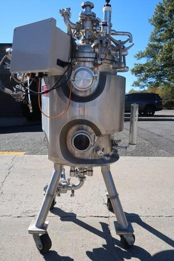 Used Precision Stainless 25 Gallon 316SS Jacketed Vacuum Pressure Vessel