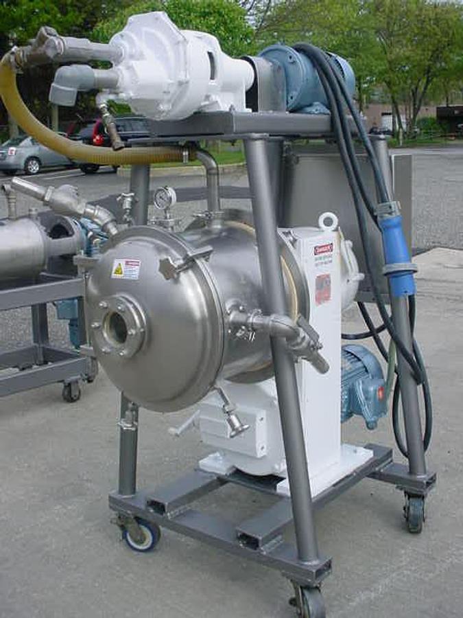 Used Cornell D-16 Stainless Steel Sanitary Versator, Explosion Proof Drive