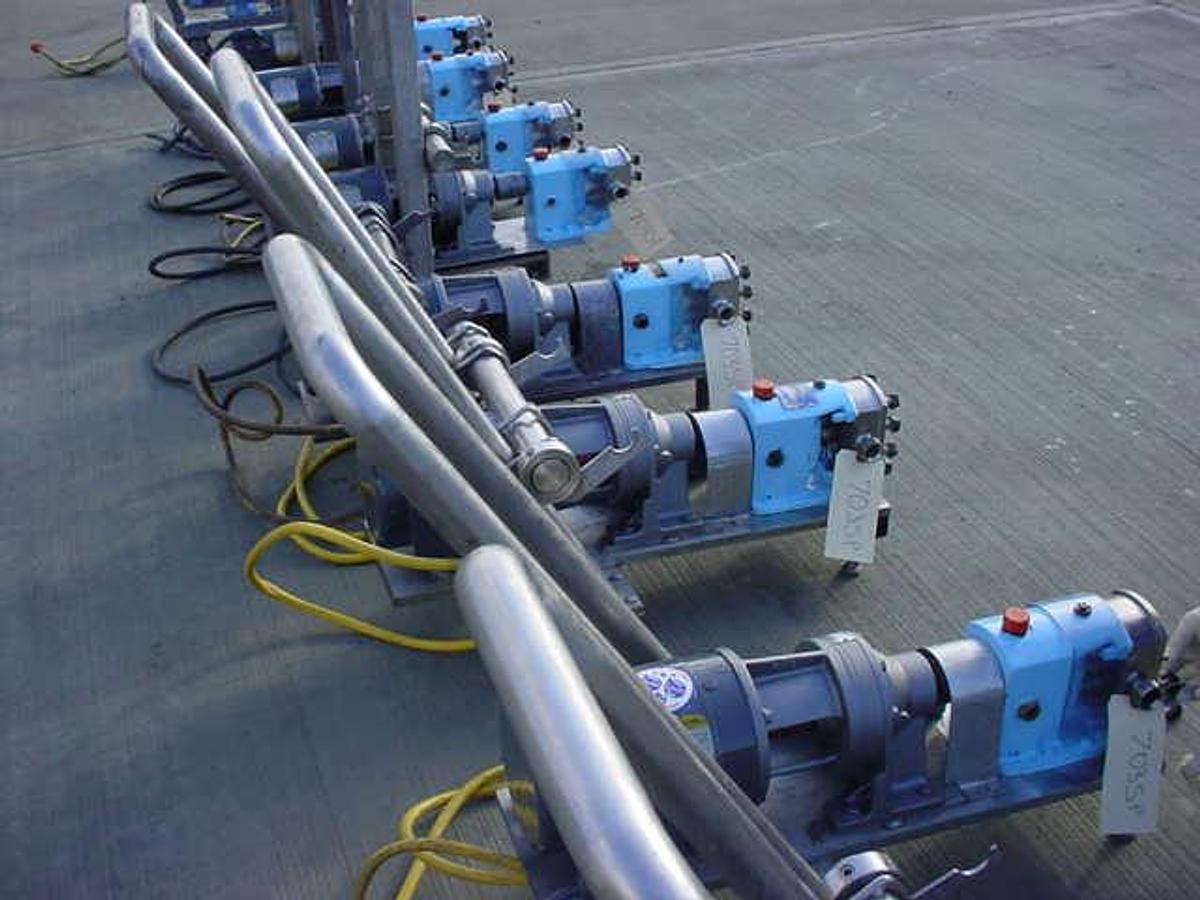 Used G&h 1″ X 1″” Stainless Positive Displacement Pumps, 3/4hp (8)