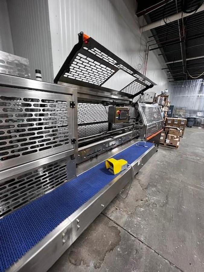 Used Keymac SS End Load Glue Cartoner, 60 Per Minute