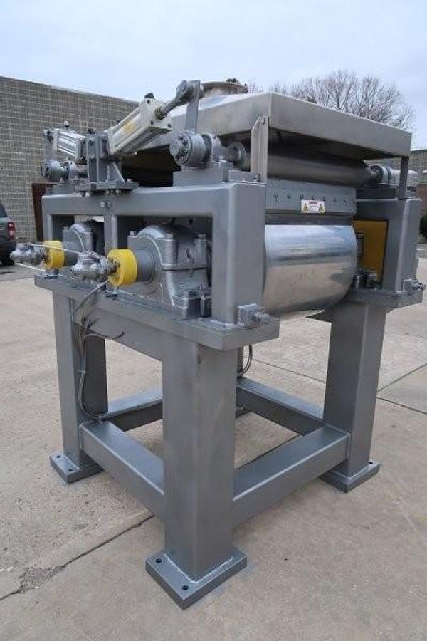 Used Phoenix 24 In. X 24 In. Double Drum Dryer/Flaker