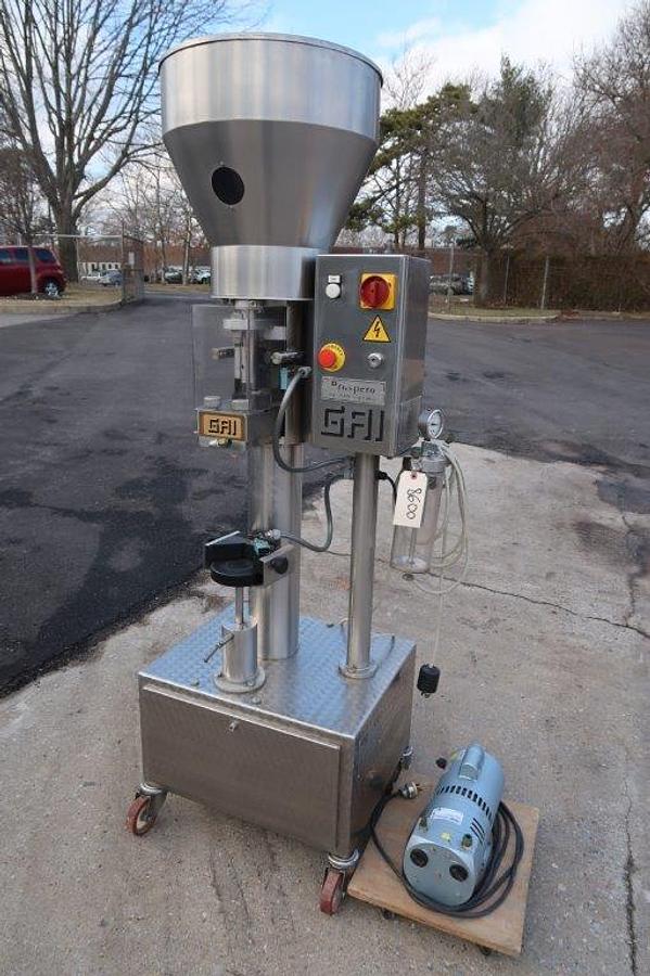 Used GAI 404 Semi-Automatic Vacuum Corker