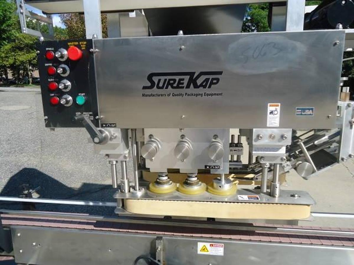 Used Surekap SK6000-BF6 Screw Capper, Stainless