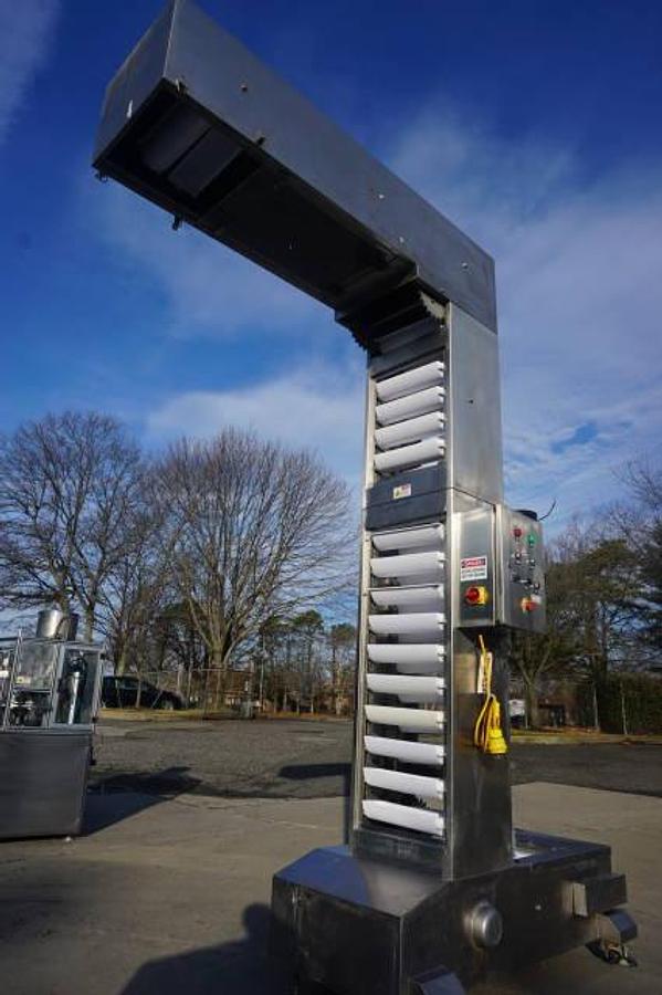 Used 10 Ft. High Stainless Steel Bucket Elevator