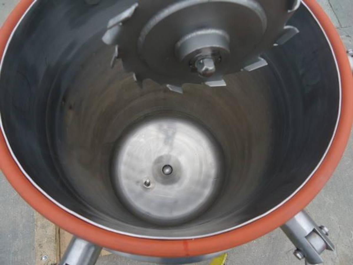 Used 40 Gallon Sfi 316 Stainless Steel Jacketed Vacuum Pressure Vessel, Disperser Agitation