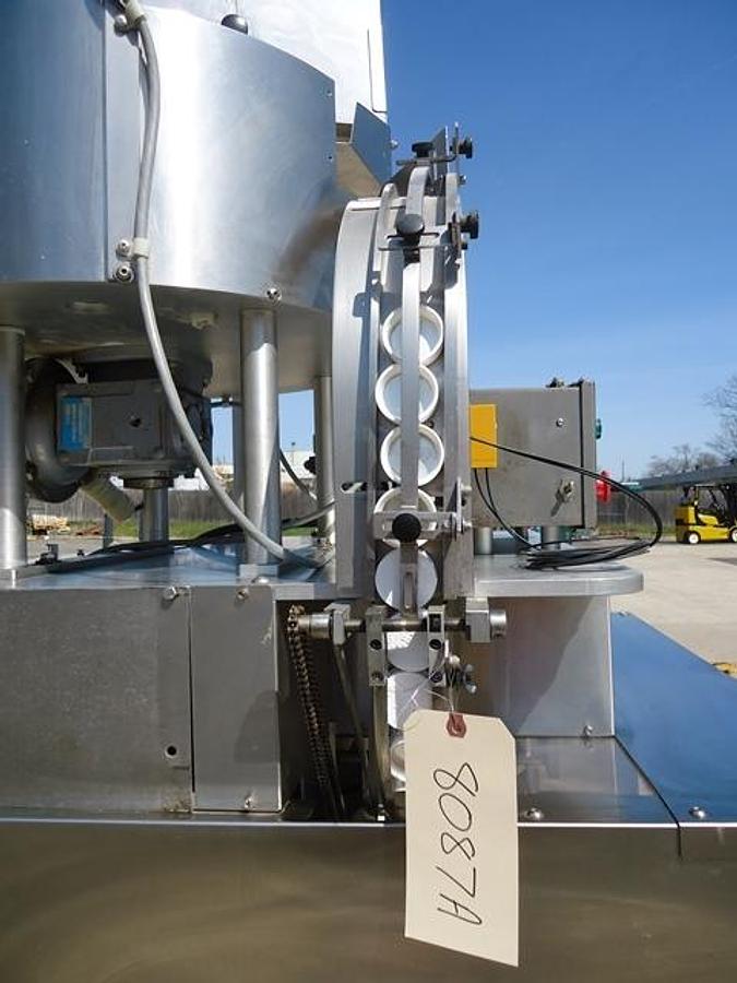Used Kaps-All G-A Six Spindle Capper, Stainless Steel