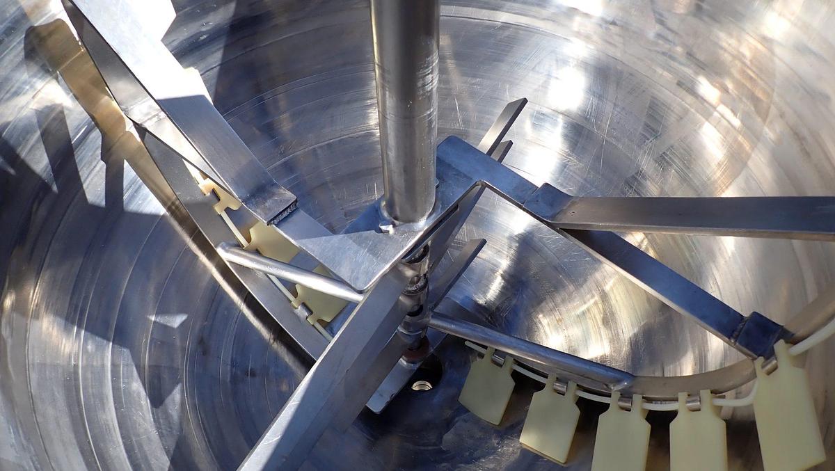 Used 125 Gallon Lee Stainless Jacketed Double Motion Kettle