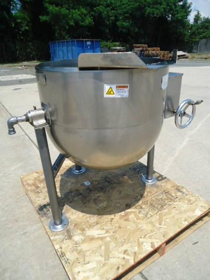 Used 40 Gallon Groen 316 SS kettle, 100 PSI Jacket
