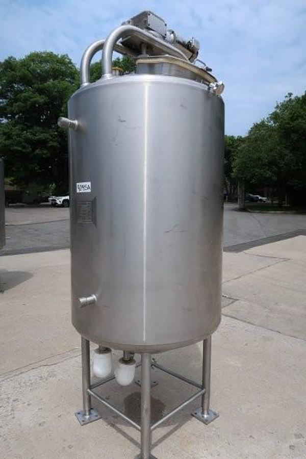 Used Feldmeier 200 Gallon Stainless Steel Jacketed Mix Tank