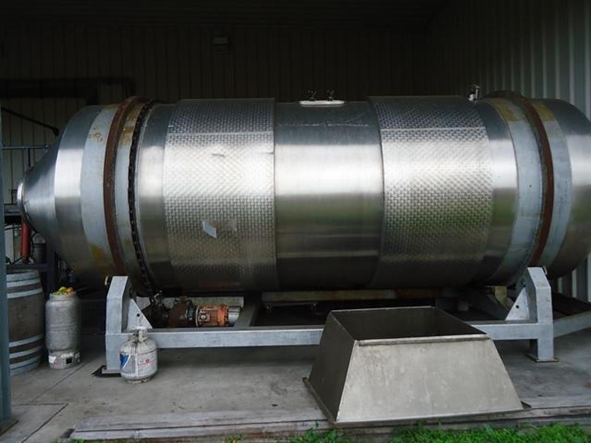 Used Milani 44 In. Diameter Rotary Horizontal Wine Fermenters (2)