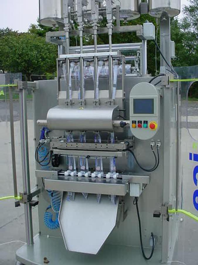 Used Aranow Four Lane Liquid Form/Fill/Seal For Ice Pops/Lollies