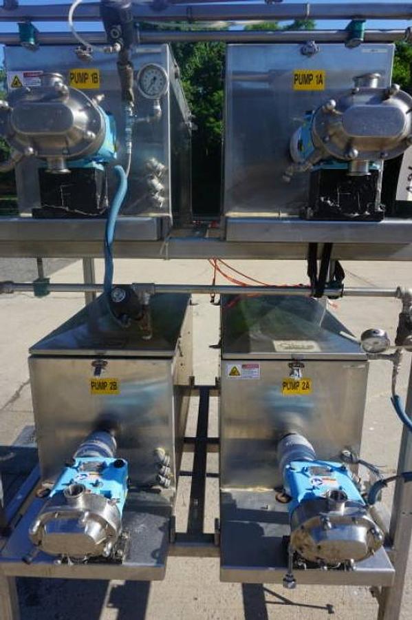Used Waukesha 018-U2 Positive Displacement Pumps with Servo motors (4)