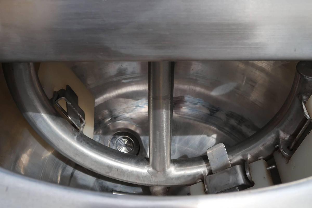 Used 10 Gallon Waukesha Cherry Burrell 316L Stainless Scraper Kettle, 150 PSIG Jacket
