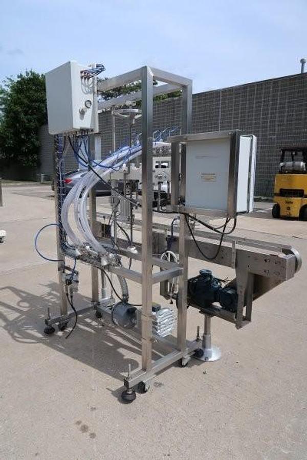 Used Inline Filling Systems SS Pneumatic Inline Gravity Filler