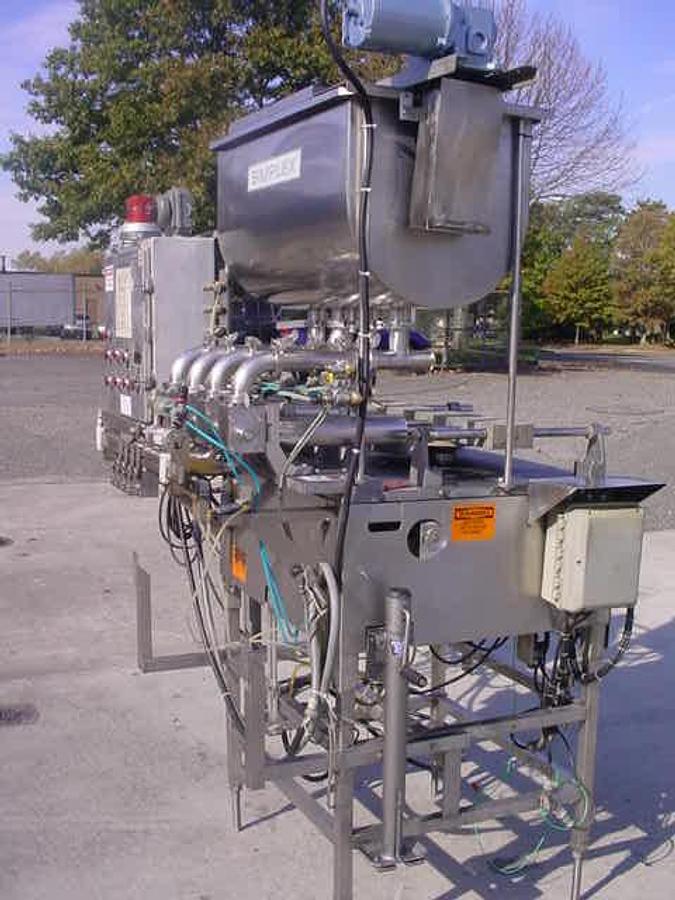 Used Simplex V-400 Automatic Four Piston Filler, Ss