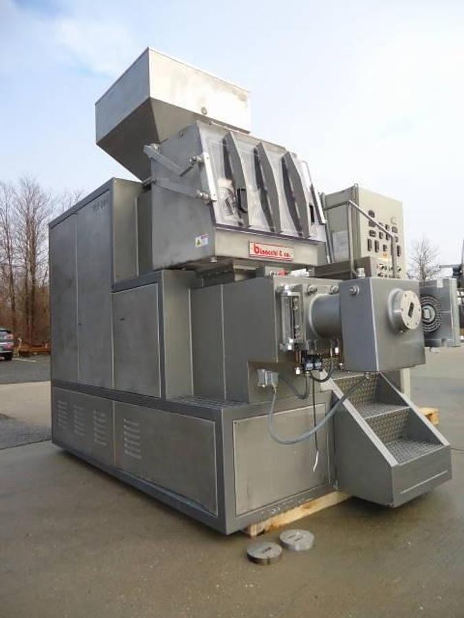 Used Binacchi Dvpb160 Dual Screw Vacuum Soap Plodder, Stainless Steel