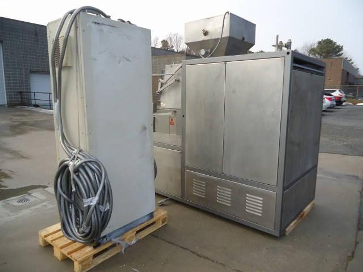 Used Binacchi Dvpb160 Dual Screw Vacuum Soap Plodder, Stainless Steel