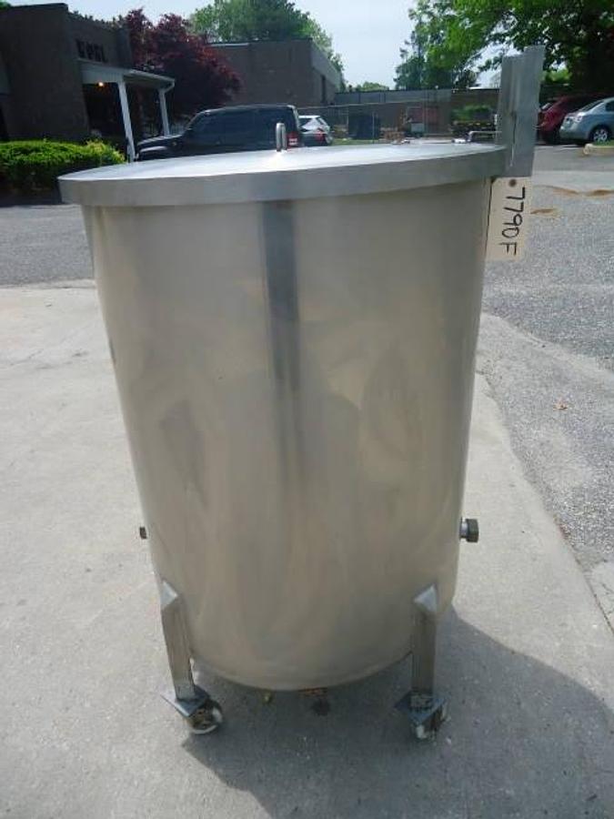 Used 125 Gallon Cream City Boiler Company Stainless Portable Tank, Jacketed Bottom