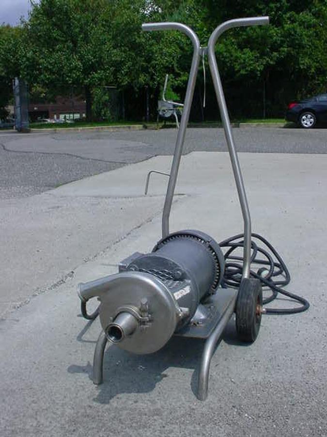 Used Tri-Clover 2″ X 1-1/2″ Ss Sanitary Centrifugal Pump, Portable