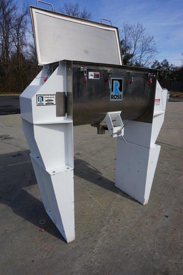 Used 5 Cu. Ft. Ross Stainless Steel Double Ribbon Blender, Variable Speed