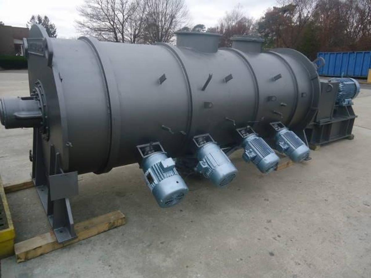 Used Littleford Fkm-4200d Plow Mixer With Choppers, 100 Hp