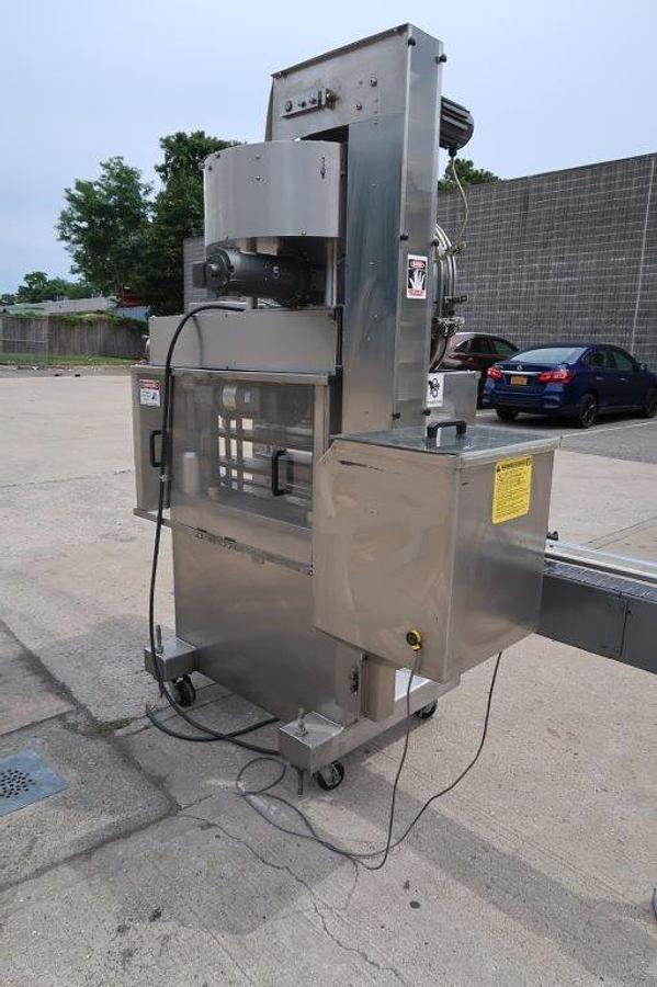 Used Kaps-All A6 Automatic Stainless Screw Capping Machine, 200 per minute