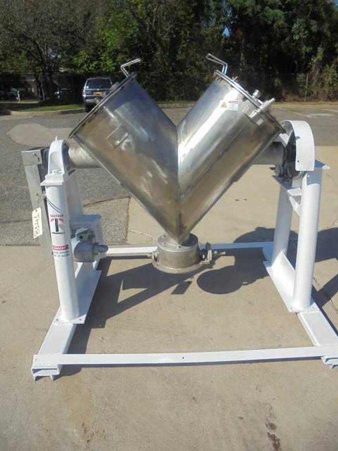 Used 5 Cu.Ft. Expert Hass Twin Shell “V”” Blender With Intensifier Bar”