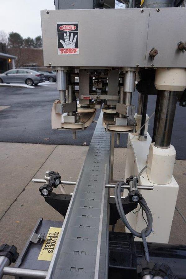 Used Kaps-All “E” Four Spindle Screw Capping Machine, Portable