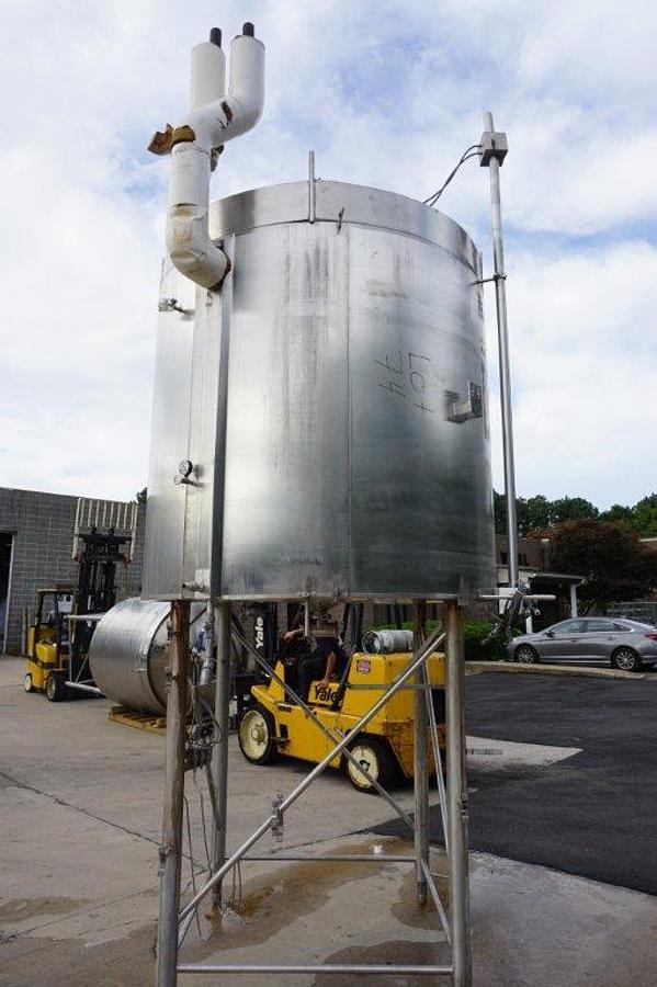 Used 1,200 Gallon Cherry Burrell Stainless Jacketed Closed Tank