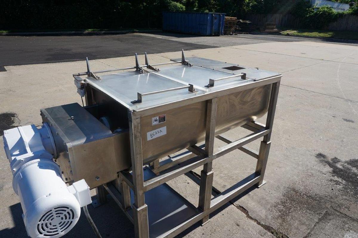 Used 15 Cu. Ft. Demaco Stainless Steel Twin Shaft Paddle Blender