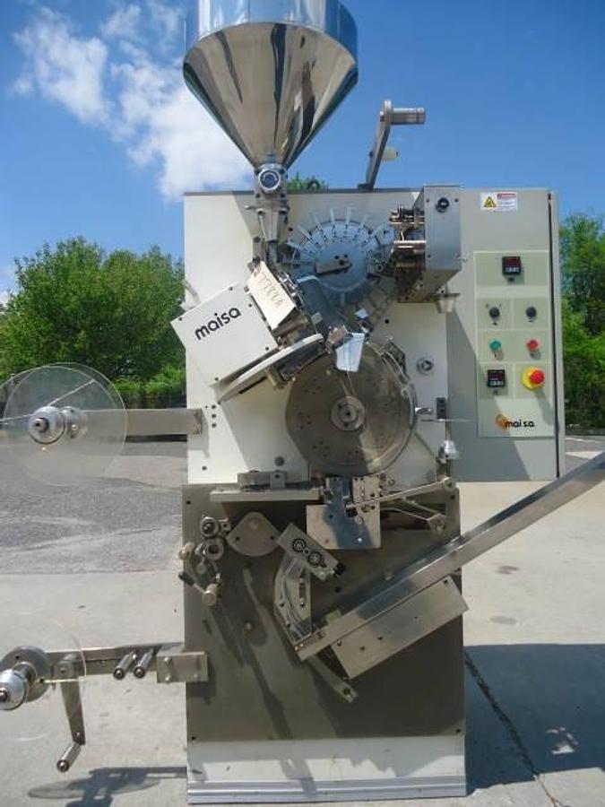 Used Maisa Ec12b Tea Bagger With String, Tag And Envelope, Single Phase