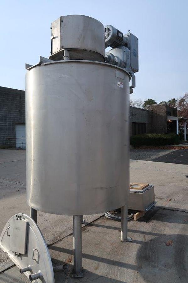 Used 500 Gallon Lee Type 316 SS Double Motion Kettle/Tank, 100 PSI Jacket