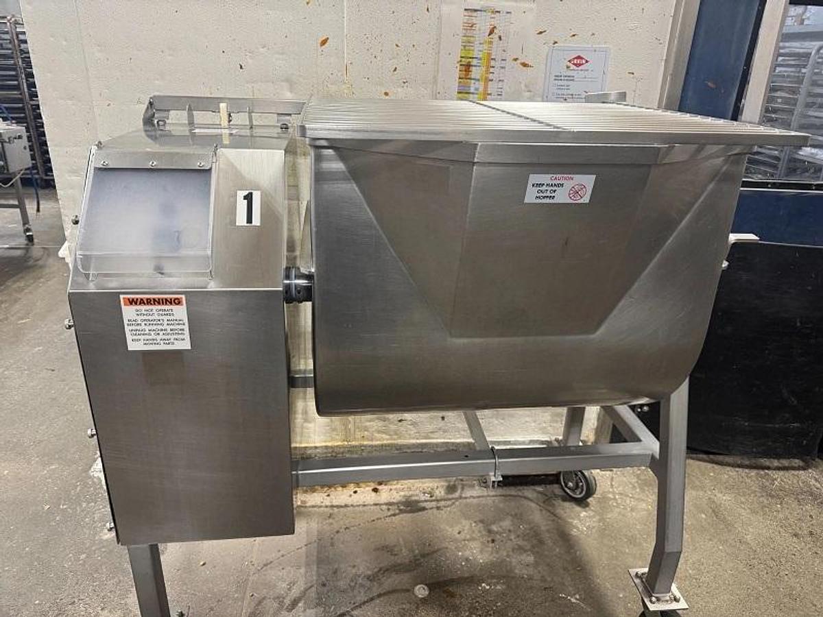 Used Daniels 500 Lb. Capacity SS Meat Mixer/Blender, Variable Speed