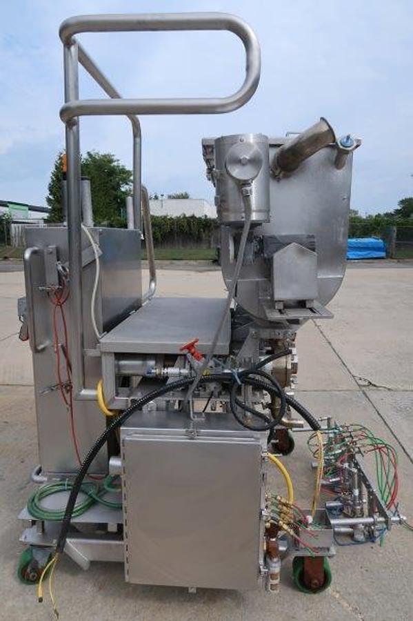 Used Hinds Bock 4-Head Servo Automatic Pump Style Filler