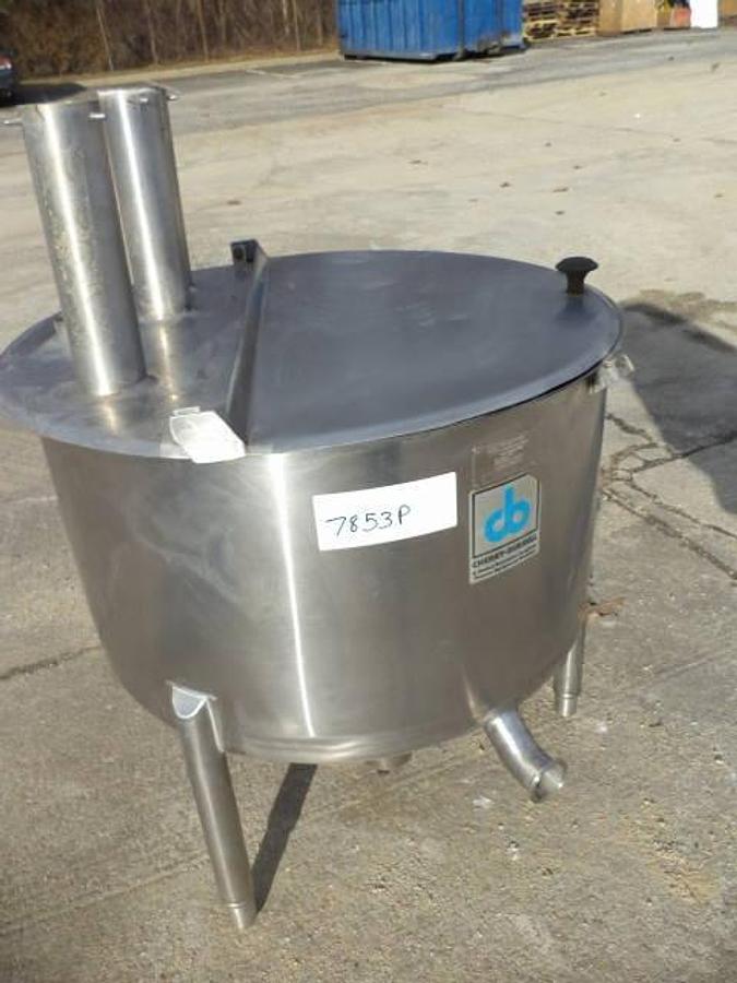 Used 50 Gallon Cherry Burrell Stainless Steel Vertical Tank