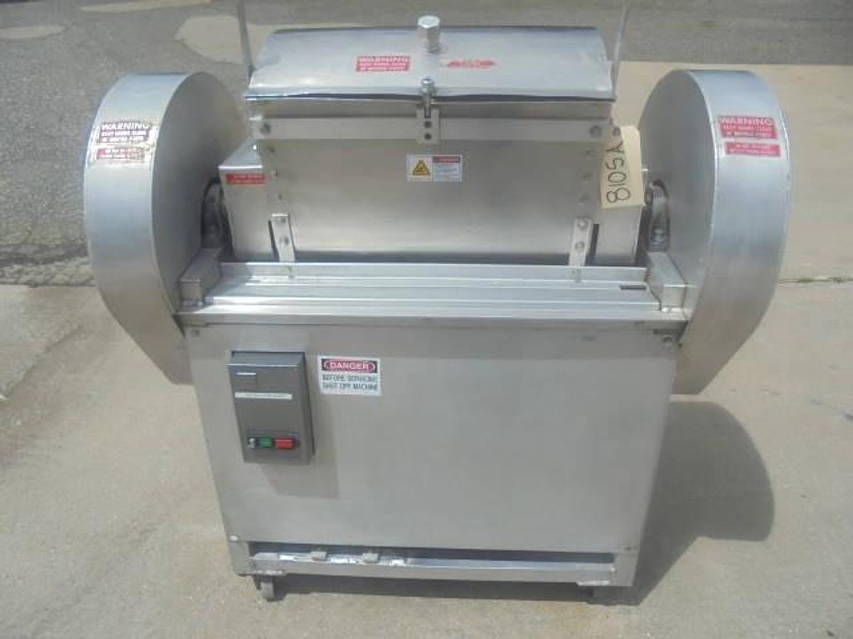 Used Lombi 50 Lb. Double Arm Pasta Dough Mixer, Tilt Discharge on Casters