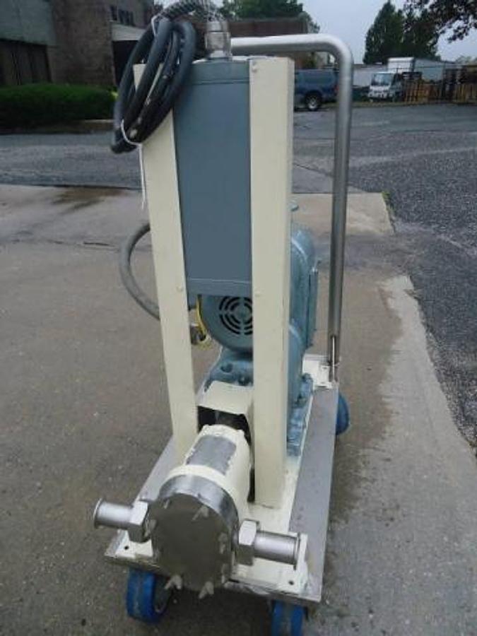 Used Waukesha 10 Stainless Steel Positive Displacement Pump, Variable Speed