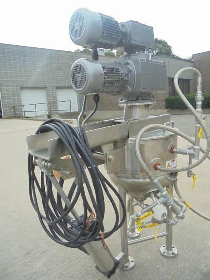 Used 30 Gallon Lee 316 SS Double Motion Mixing Kettle, Tilt-Out Agitation
