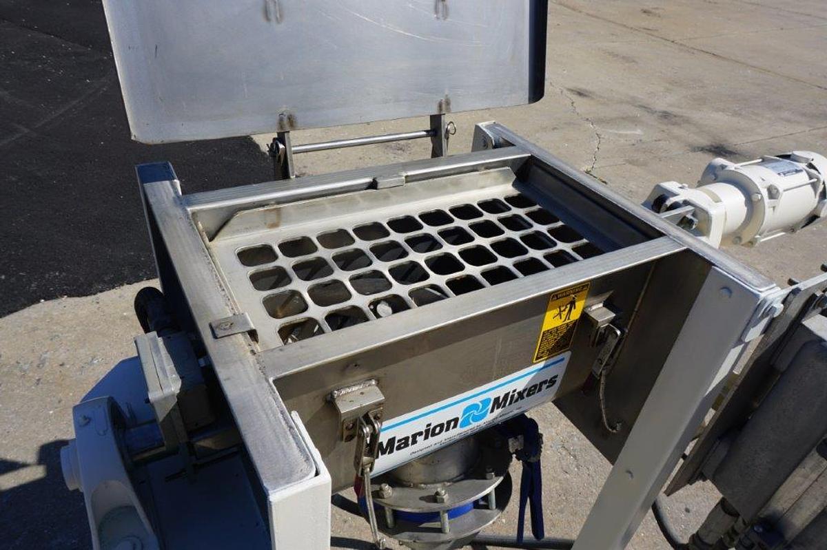 Used Marion 1.5 Cubic Foot Stainless Steel Plow Mixer, Explosion Proof