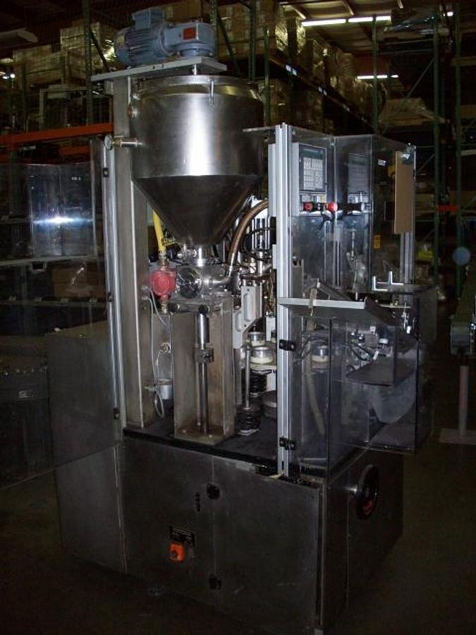 Used IWKA TFS-10 Hot Air Tube Filler/Sealer