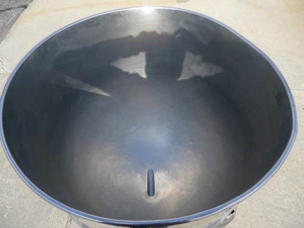 Used 80 Gallon Groen Stainless Steel Hemispherical Kettle, 40 Psi