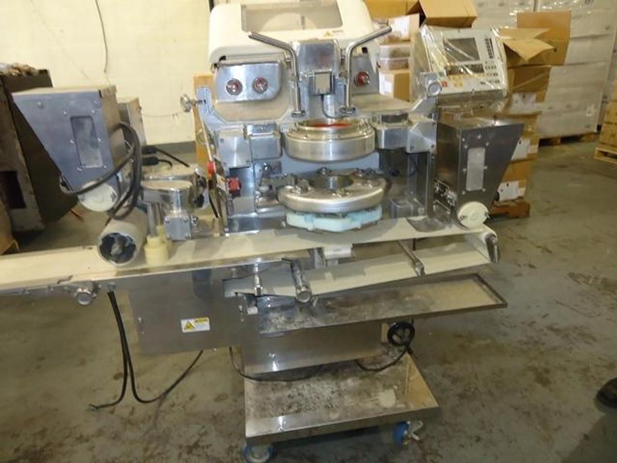 Used Rheon KN550 Encrusting Machine, Portable