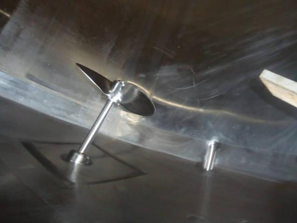 Used 2,500 Gallon Cherry Burrell Stainless Steel Horizontal Mix Tank