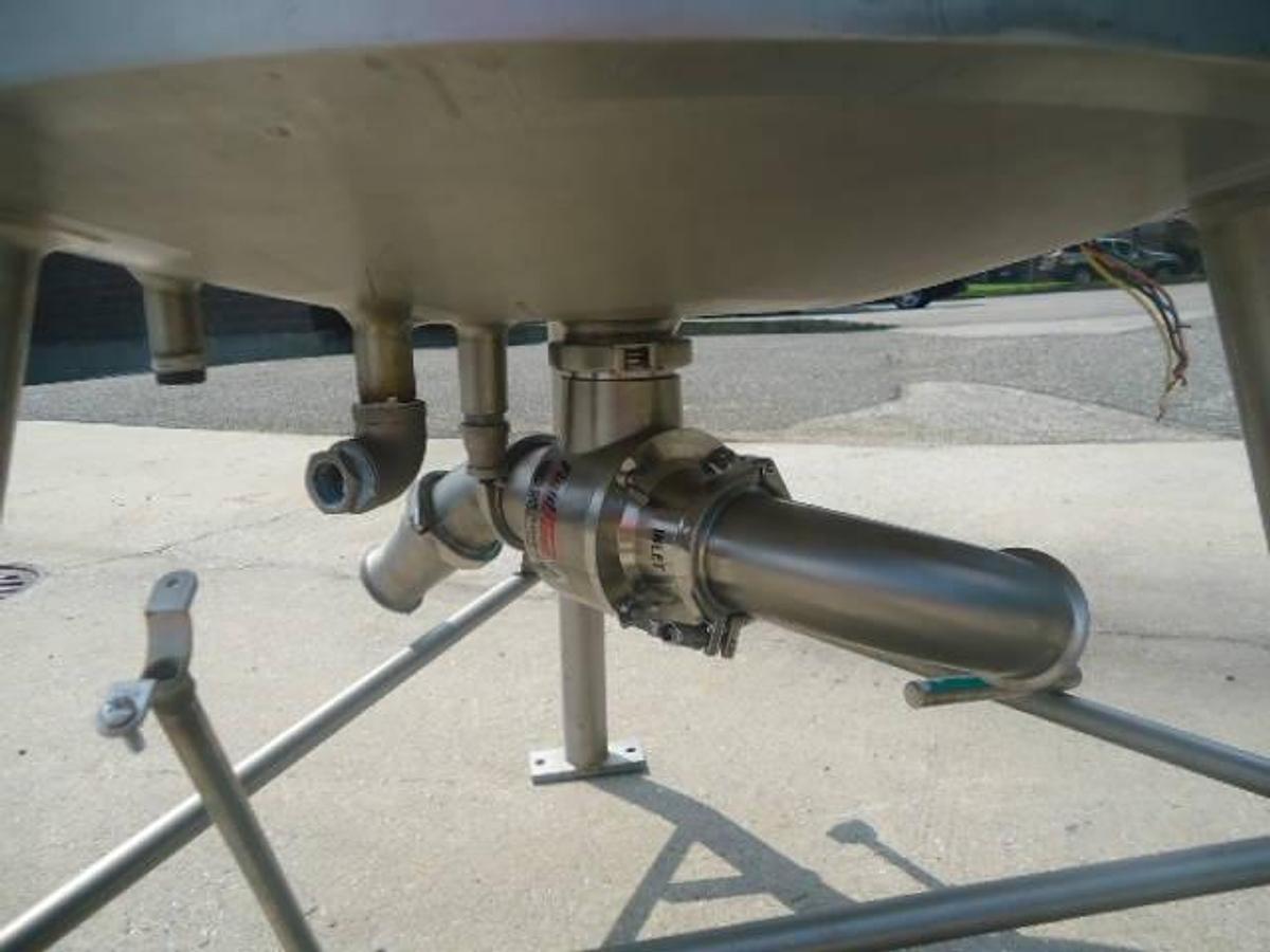 Used 50 Gal Crepaco Stainless Scraper Agitated Vessel, 100 PSIG Jacket, 3 In. outlet