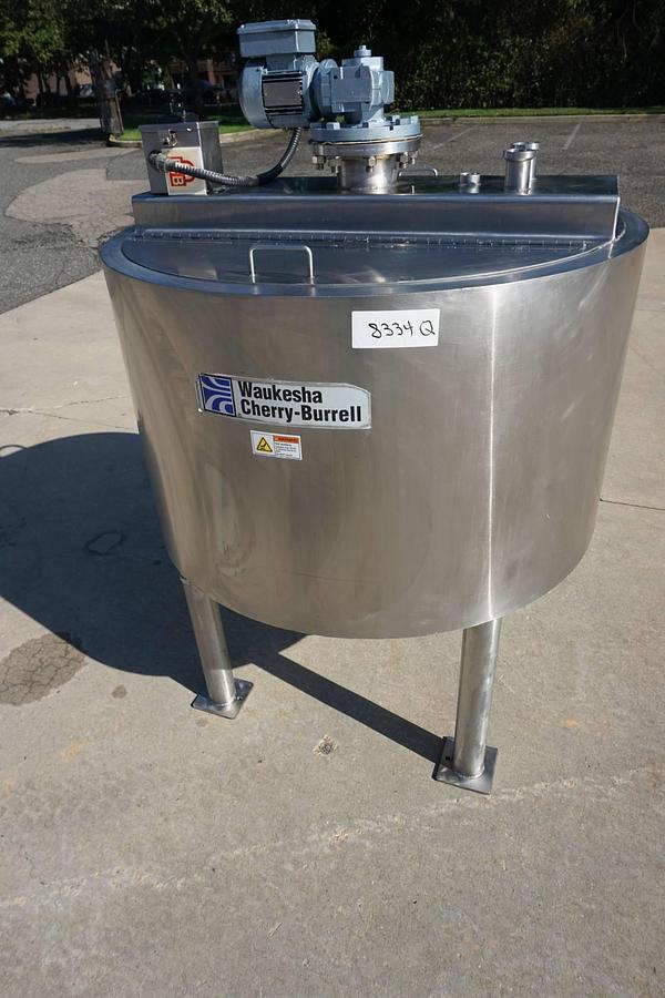 Used 200 Gallon Waukesha Cherry Burrell SS Mix Kettle, 125 PSI Jacket