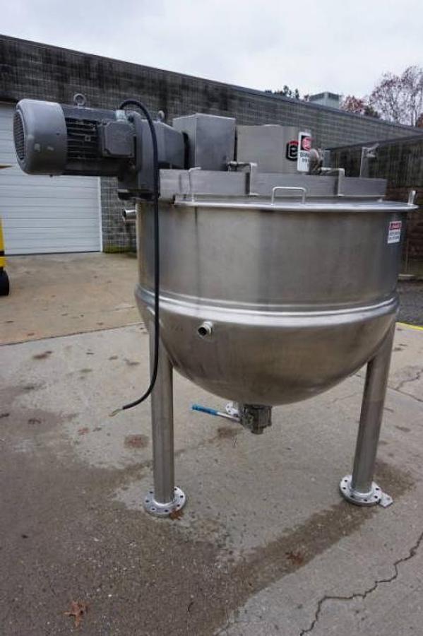 Used 300 Gallon Lee Stainless Steel Jacketed Double Motion Mixing Kettle