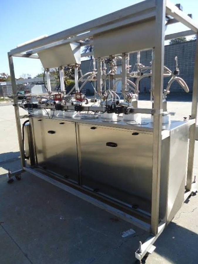 Used Inline Filling Systems Servo positive displacement filling machine