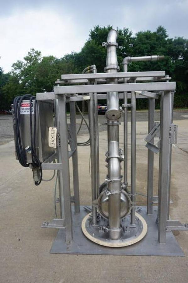 Used Murzan DUS-10M Stainless Steel Drum Unloading System, Portable