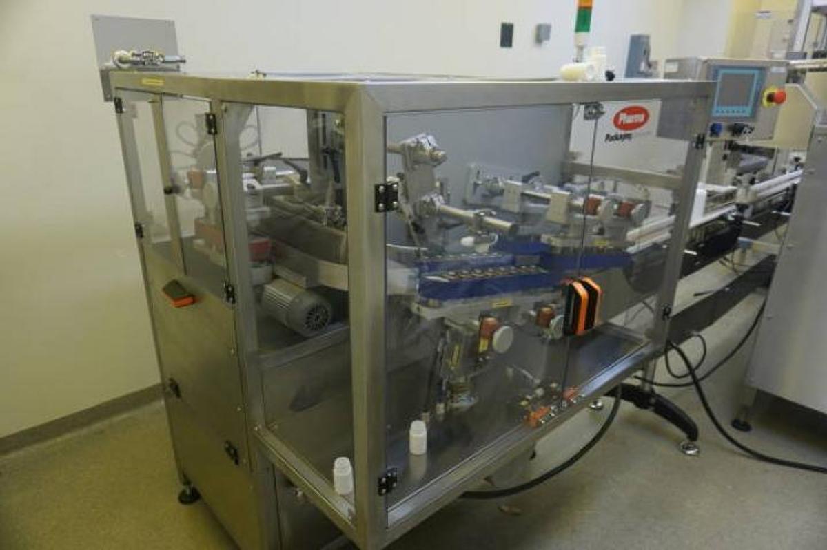 Used Aesus and Pharma Packaging Systems Fully Automatic Tablet/Capsule Bottling Line